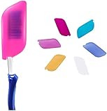 V-TOP Silicone Toothbrush case Covers Pack of 6, Great for Home and Outdoor