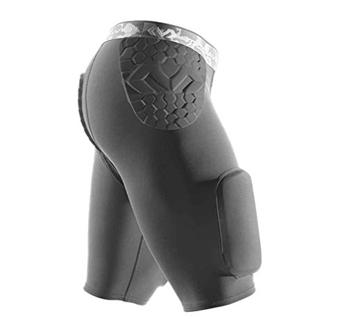 Greatest Product McDavid Adult Compression Padded Girdle Shorts. 5 HEX Pads. Made for Football. Also for Lacrosse, Hockey, Snowboard and More.