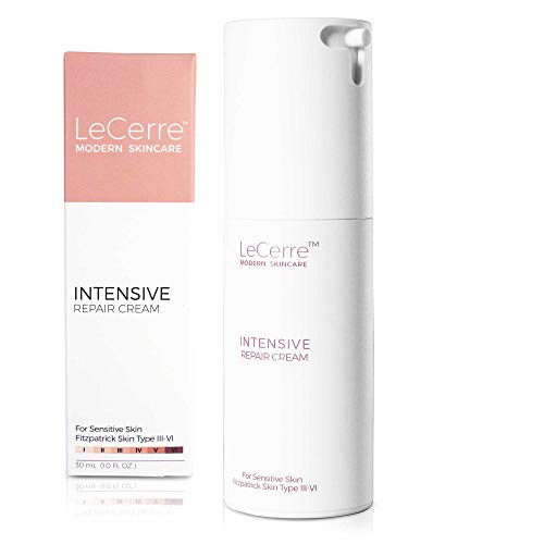 LeCerre Intensive Repair Cream Face, Moisturizer for Women with Hyaluronic Acid, Peptides, Rose Hip Oil, 30 mL, Light Under Eye & Anti Wrinkle Facial Moisturizer to Removing Wrinkles and Fine Lines, Build Collagen
