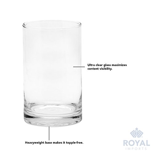 Royal Imports RI-CYL55 Flower Glass Vase Decorative Centerpiece thumb #2