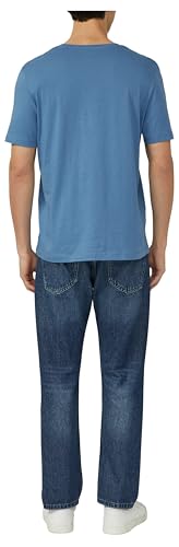 s.Oliver Herren T-Shirt – Regular Fit, V-Ausschnitt, Logo, Jersey – Ansicht 3