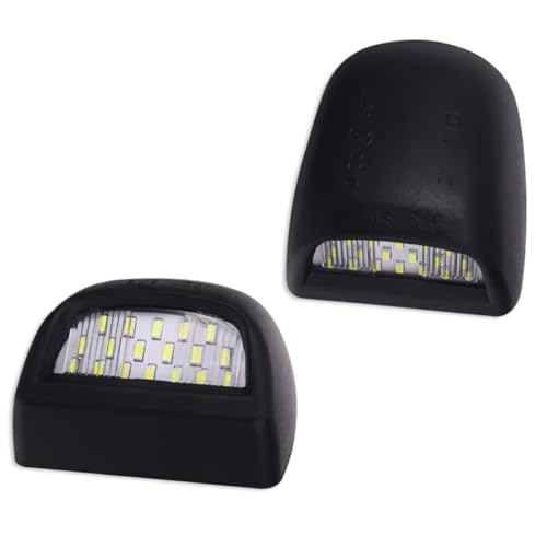 Luces de matrícula con carcasa protectora negra para SUV GMC Yukon XL versiones 2000 a 2006