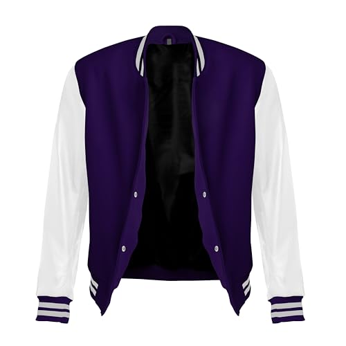 Image of Red And Black Letterman Jacket Men - Mens Black Varsity Letterman High School Baseball Bomber Jacket