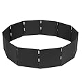 TITAN GREAT OUTDOORS Heavy Steel 48in Campfire Pit Ring, 12 Panels, Portable Collapsible Design, Easy to Transport, Campfires and Bonfires