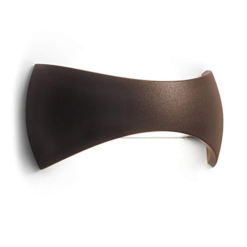 Cristher Lighting - Aplique de pared HERA IP65 LED SMD 17W 3000K Marrón óxido thumbnail