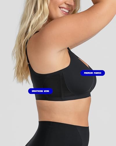 Image of HONEYLOVE Bras for Women - Crossover Bra with No Underwire - Comfortable Wireless Support