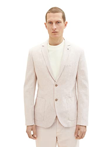TOM TAILOR Herren 1037190 Sakko, 31235 - Caramel Beige Chambray, 52