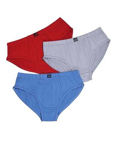 Image of Jockey 3035 Boys Super Combed Cotton Solid Brief with Ultrasoft Waistband (Pack of 3, Colors & Prints May Vary)