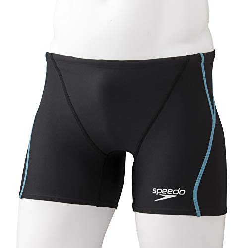 Speedo(スピード) 競泳用トレーニング水着 Touch TurnS Half Box タッチターンズハーフボックス 水泳 メンズ ST51952 ブラック/ターコイズ L