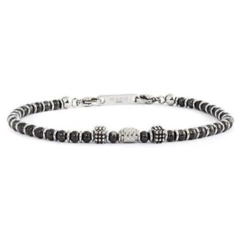 Bracelet Marlù 4BR1850BR en acier et onyx Cover