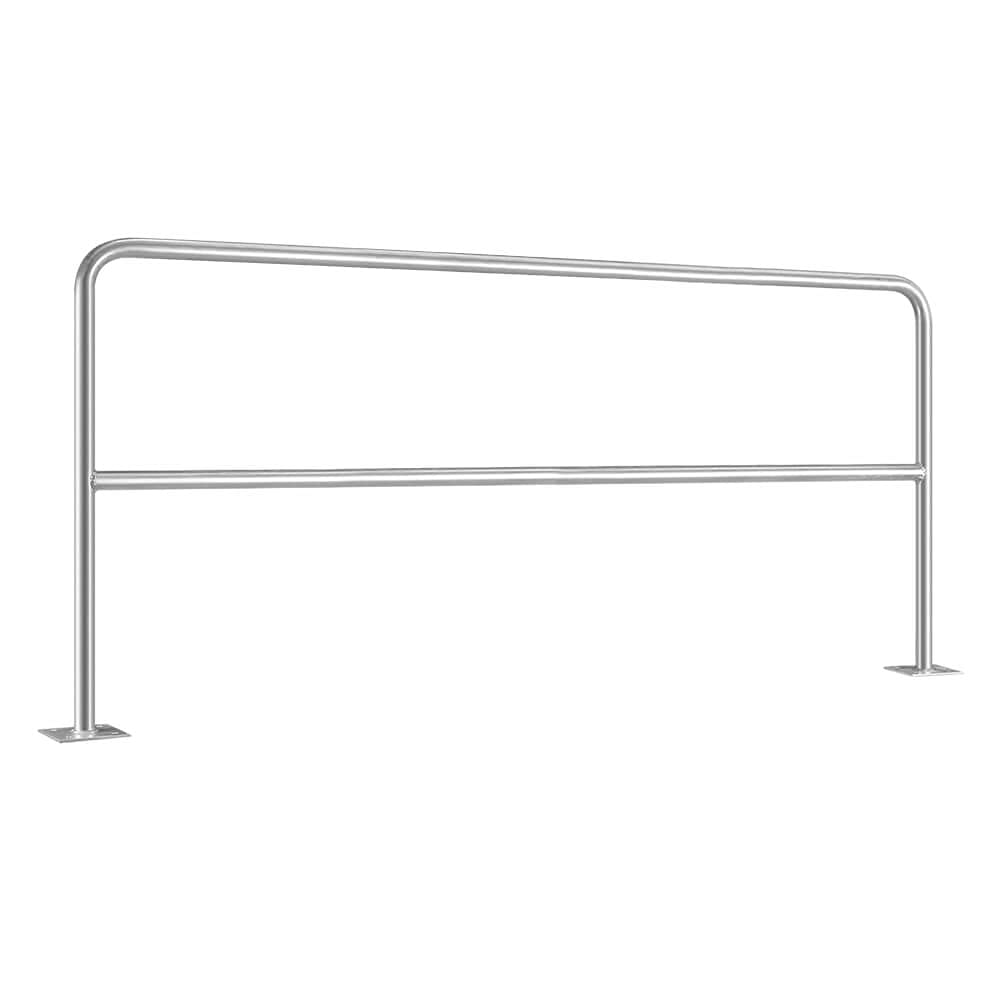 ROBUSTO Rammschutzbügel ECO, Knieholm, fvz, aufdübeln, Stahl, Ø 4,2cm, 200x100cm, Art.-Nr. 608773 | Stahlbügel | Rammschutzbügel