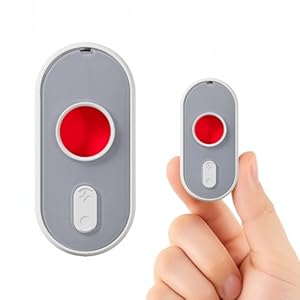 kacylzom Versteckte Kamera Detektor - 3 in 1 Wanzen Detektor mit Vibrationsalarm&LED-Taschen... Versteckte Kameras Aufspüren Hidden Camera Detector Anti-Spionage - Sicherheitsgerät(1 Stück)
