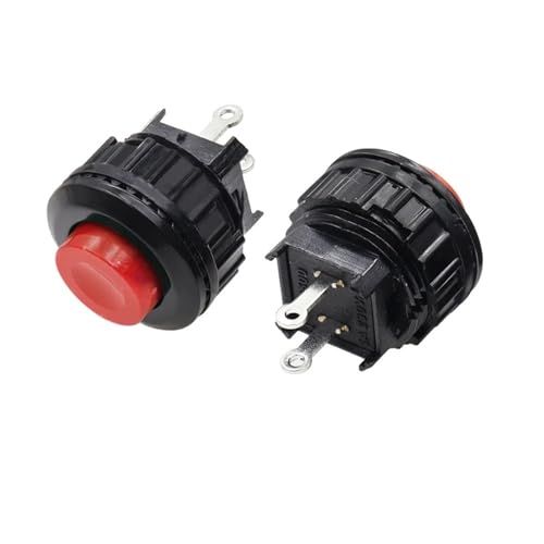Interrupteur automatique DS-500 bouton poussoir rouge 14mm pour domotique et bricolage