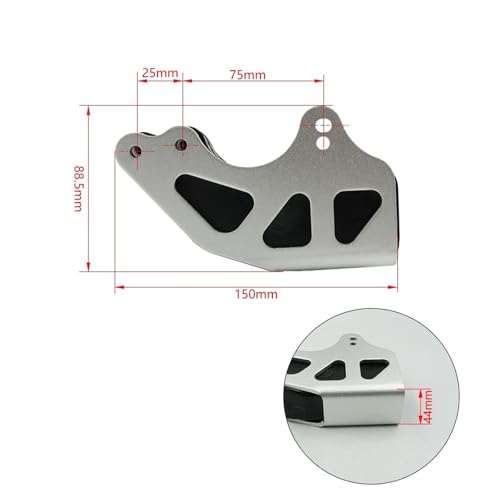 Protector de cadena inferior guía piñón antibarros para motos ZONGSHEN X2X y SXF 3