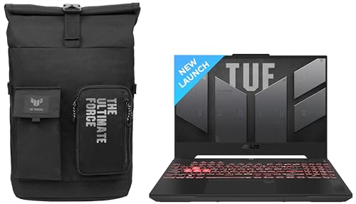 Image of ASUS TUF Gaming F15 (2023) 90WHr Battery, Intel Core i7-13700H 13th Gen, 15.6 inch FHD 144Hz, 6GB RTX 4050, (16GB /1TB SSD), FX507VU-LP091WS + TUF VP4700 Gaming Bag (Black)