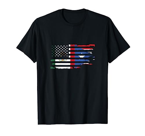 Bandera mexicana de Puerto Rico México Estados Unidos Camiseta