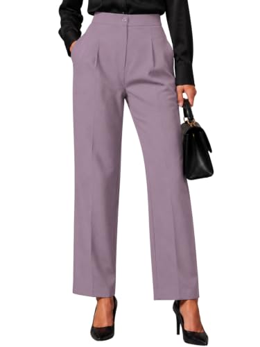 Image of Leriya Fashion Formal Pants for Women Office Wear |Trousers for Women - Straight Pants for Woman Formal Pant for Woman, Stretch Lycra Workwear Trousers