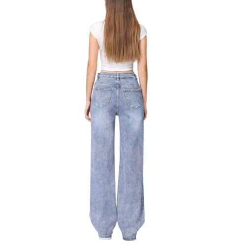 Deepsecret Women's Stretch Jeans Straight Leg Flexibility & Durability2