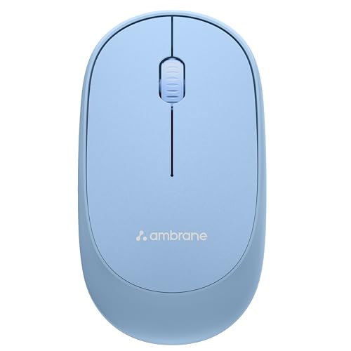 Ambrane Wireless Optical Mouse with 2.4GHz with 1200 DPI, USB Nano Dongle, 3 Keys with Silent Clicks, Instant connectivity, Ergonomic Design for All Day Comfort (Sliq, Blue) (B0CTQCQVB4) Amazon Price History, Amazon Price Tracker