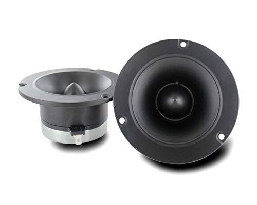 VOYZ 250 Watts Tweeter for Car Audio or Speaker - 3â€ Piezo Super Horn Tweeters with Aluminum Body and Titanium Diaphragm - 8 ohms 2KHz - 20KHz High Frequency - Heavy Duty 30oz Magnet 1 Pair (VZ-25S)