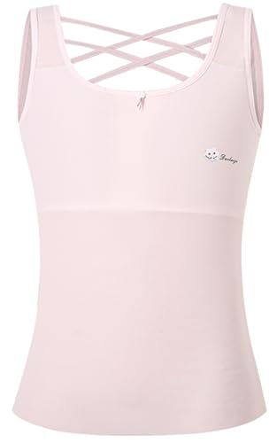 Happy Cherry Girl’s Seamless Bra Tank Top Padded Undershirts Teen Girls Long Bralette Camisoles 7-16 Years