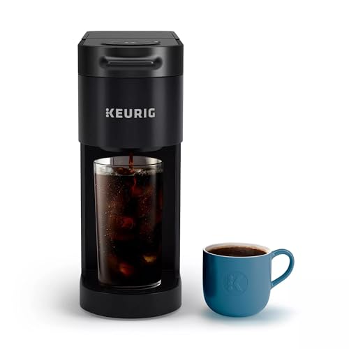 Keurig K-Iced Plus Single-Serve Coffee Maker, Brews Iced Coffee, Fits Travel Mug, Removable Water Reservoir, Black (Renewed)