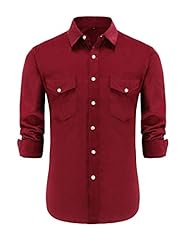 Burgundy Corduroy Shirts