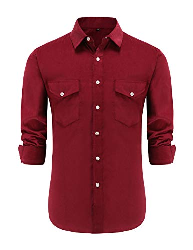 Chemise en velours côtelé homme manches longues taille M veste surchemise