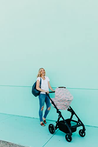 Image of Copper Pearl Nursing Cover for Breastfeeding - Multi-Use Baby Car Seat Canopy, Stroller Shade & Breast Feeding Wrap for Women, Stretchy Breathable Carseat Shawl for Boy or Girl, Zella