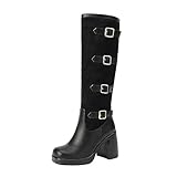 Confortable et Soutenant : Les bottes pour femmes sont dotées de semelles intérieures rembourrées qui offrent un confort agréable à chaque pas. Elles soutiennent bien les pieds et les jambes, même lors de longues périodes de marche ou de port