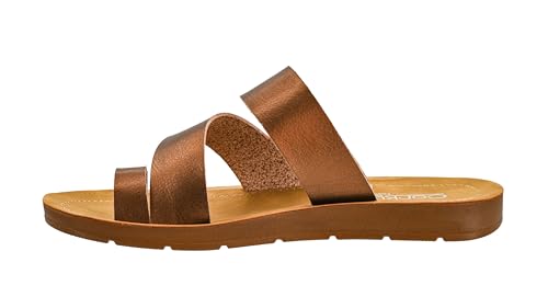 Corkys Footwear Just A Fling Sandals - Features a Toe Wrapped strap for Stability, Unbeatable Cushioned Insoles for Comfort, Slip-on Technology for Easy On and Off