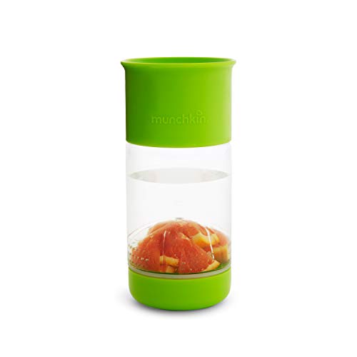 Munchkin Miracle 360ᵒ Fruit Infuser Trinkbecher, grün, 414 ml