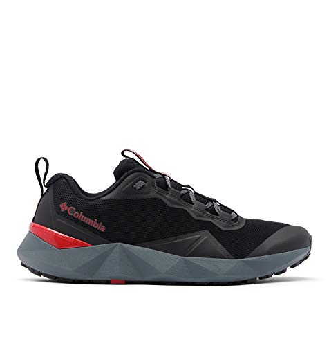 Columbia mens Facet 15 Hiking Shoe, Black/Bright Red, 11 US