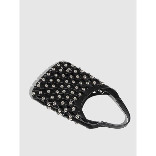 Women's Punk Y2K Studded Bag PU Leather Crossbody Mini Purse Handbag 2025 Daily Hollowed-out Handbag3