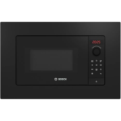 Bosch BFL623MB4, Série 2, Micro-ondes encastrable, 38.2x59.5 cm, 20 litres, Noir