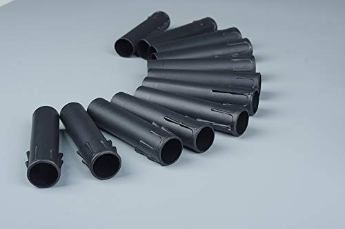 12Pcs 4"Tall Chandelier Candle Covers, Black Candle Sleeve, Candle Socket Covers, Chandeliers Base Accessories, Thick Plastic Chandelier Parts, Flame Retardant Materials,Fit To Most Chandeliers #TOP5