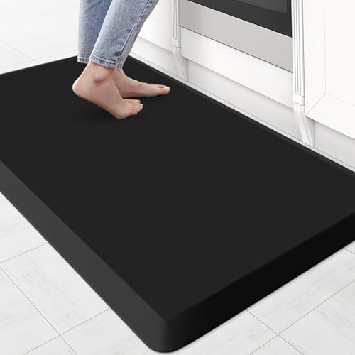 Image of 0.8 inch Thick Kitchen Mat Cushioned Anti Fatigue Rug Comfort Floor Mats | Water-Resistant, Non-Slip, Easy to Clean Comfort Floor Mat for Kitchen, Sink & Office, Multiple Colors & Sizes, 36 inch x 22 inch