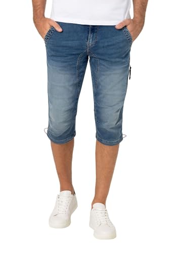 Timezone Herren Jeans Bermuda Shorts Regular ConnorTZ - Regular Fit - Blau, Größe:W 34, Farbe:Classic Blue Wash 3833