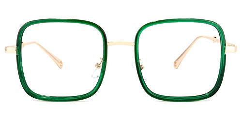 Vooglam Square Green Blue Light Blocking Glasses For Women Anti Uv Eyestrain Eyewear Jace Ox845435-02 #TOP1