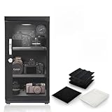 Re:CLEAN 防湿庫 日本製ペルチェ採用 ドライボックス カメラ 保管 防湿ケース 収納 レンズ 【日本製アナログ湿度計 / 安心の5年保証 / カビ対策】 (ブラック, 50L/アナログ湿度計+庫内灯/庫内充電/追加トレー・スポンジ)