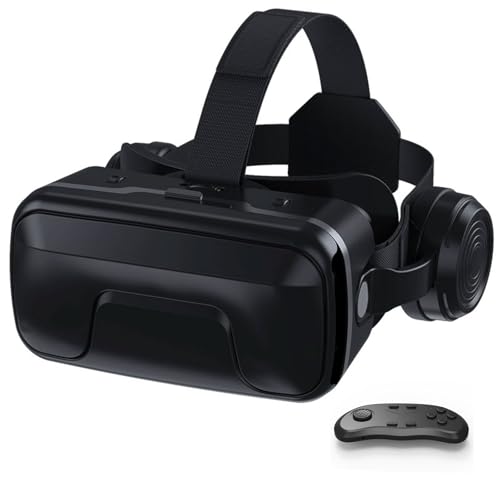VR Brille, 3D Virtual Reality Headset Mit HD-Anti-Blaulicht-Linsen, VR Glasses Augenschutz Brille PC Unterhaltung, für iPhone Samsung Android 4,7–7,2 Zoll(D)