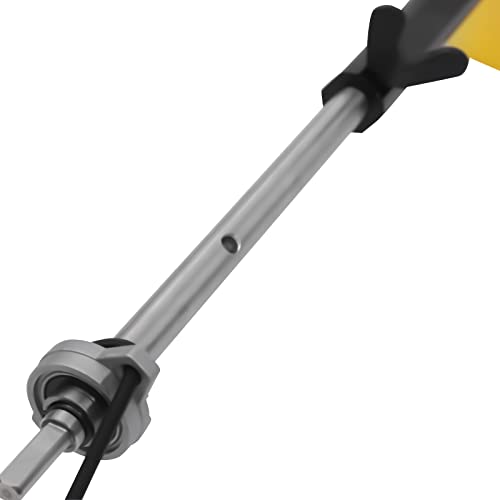 Lenjkyyo Ice Drill Auger, 8" Diameter Nylon Ice Auger, Cordless Nylon Ice Drill Auger With Drill Adapter & Top Plate, Auger Drill W/ 11.8" Extension Rod For Ice Fishing/Ice Burrowing #TOP5