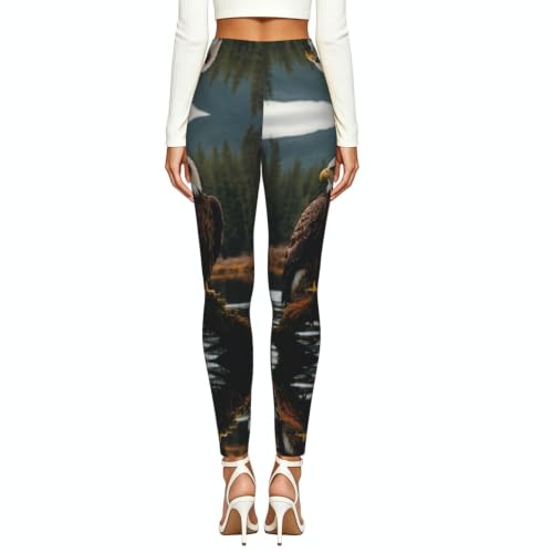 Leggings de compresión para mujer ropa de gimnasio cómoda con estampado Flying Eagle de moda 3