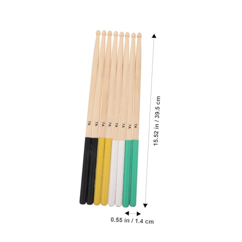Set 4 pares baquetas 7A maple madera no deslizante miniatura 4