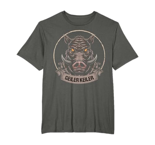 Geiler Keiler | Lustiges Wildschwein Forstwirt Motiv T-Shirt