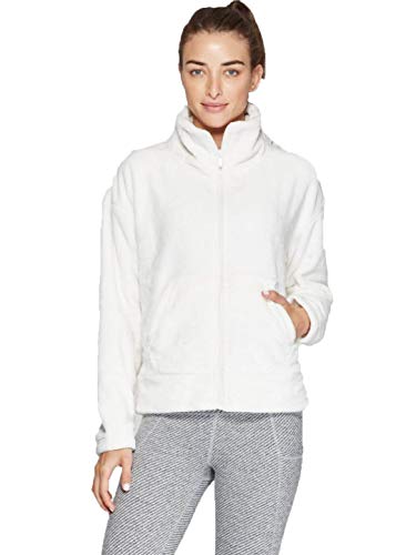 C9 Champion Women's Performance Luxe Fleece Full Zip Track Jacket - Pale Petal White - (XX-Large)