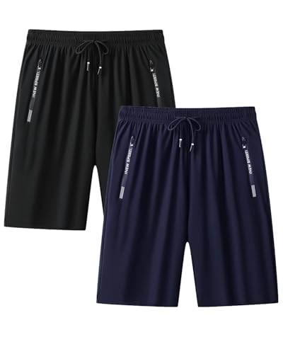 La mejor selección de Pantalones cortos del mes. 43 FANBOLD Paquete de 2 Short Deportivo Hombre,Shorts Deportivos Men para Running,Correr,Gym,Short Hombre Casual Ajustable,Pantalones Cortos para Correr con Bolsillo con Cremallera...