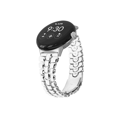 [ANGIRSFPO] Google sNZvXgbvXeX|X 3 r[YohjvohtBbgsNZv 2 uXbgRA(Silver,For Pixel Watch)