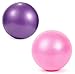 2 Stück Gymnastikball Klein, 25 cm Soft Pilates Ball mit aufblasbarem Strohhalm für Pilates, Yoga, Ganzkörpertraining, Verbesserung des Gleichgewichts zu Hause im Fitnessstudio und im Büro (zi)