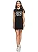 Produktbild oodji Ultra Damen Baumwoll-Kleid mit Stickerei, Schwarz, DE 36 / EU 38 / S